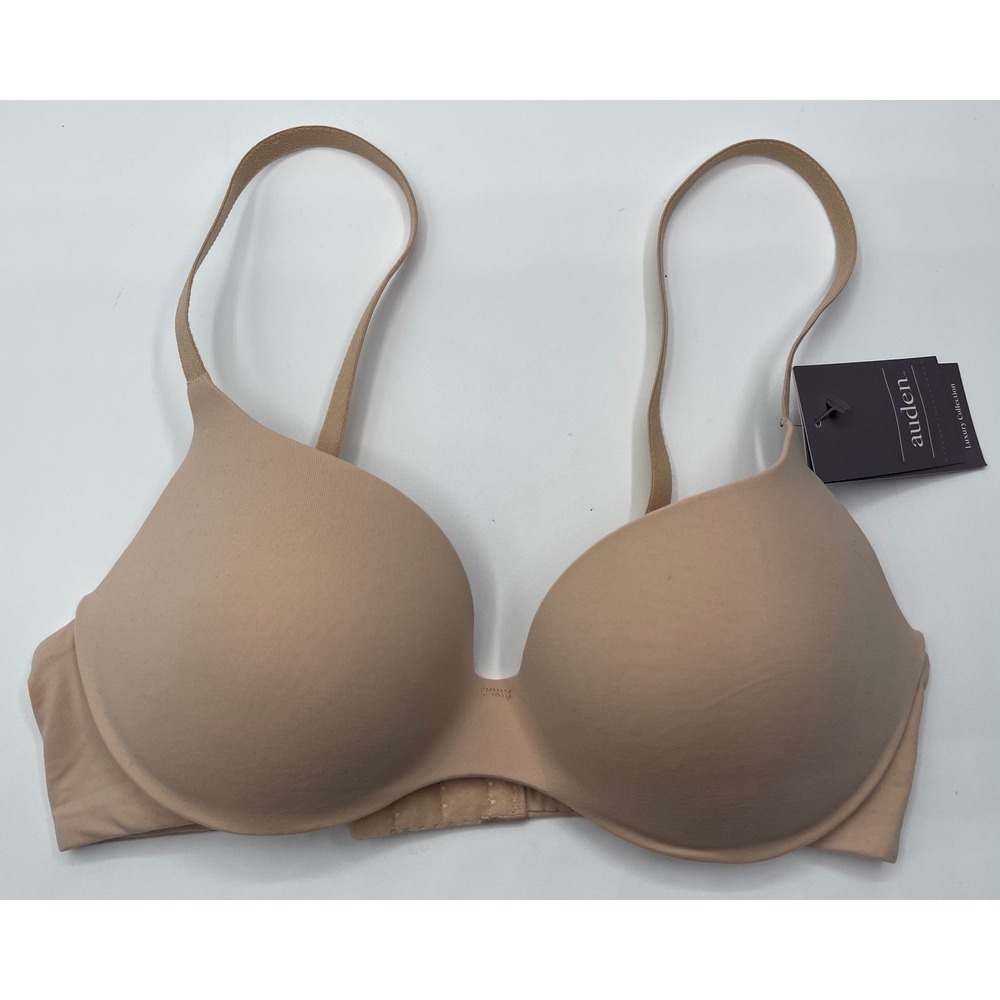 Auden Luxury Collection Light Lift Demi Bra Tan Nude 32A Embedded Wire
